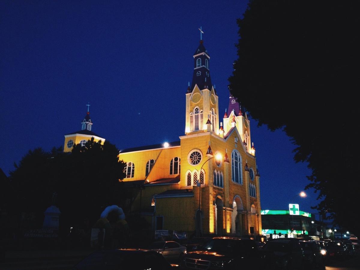 Hostal Plaza Chiloe Castro Dış mekan fotoğraf